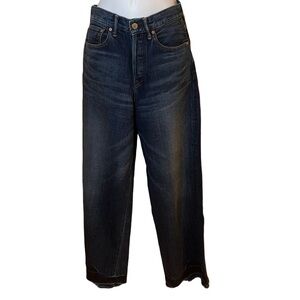 Urvin Sandra Japanese Denim Wide Leg Button Fly Jeans Sz-24